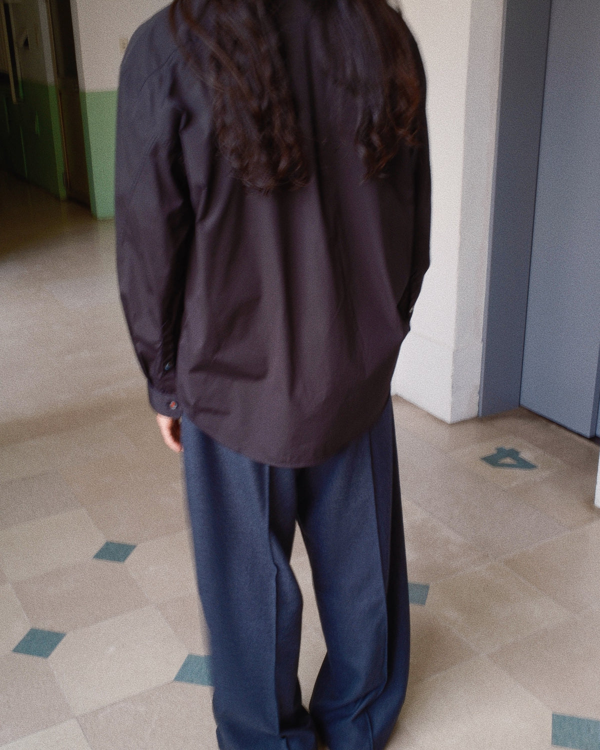 Washed Cotton Shirt Black