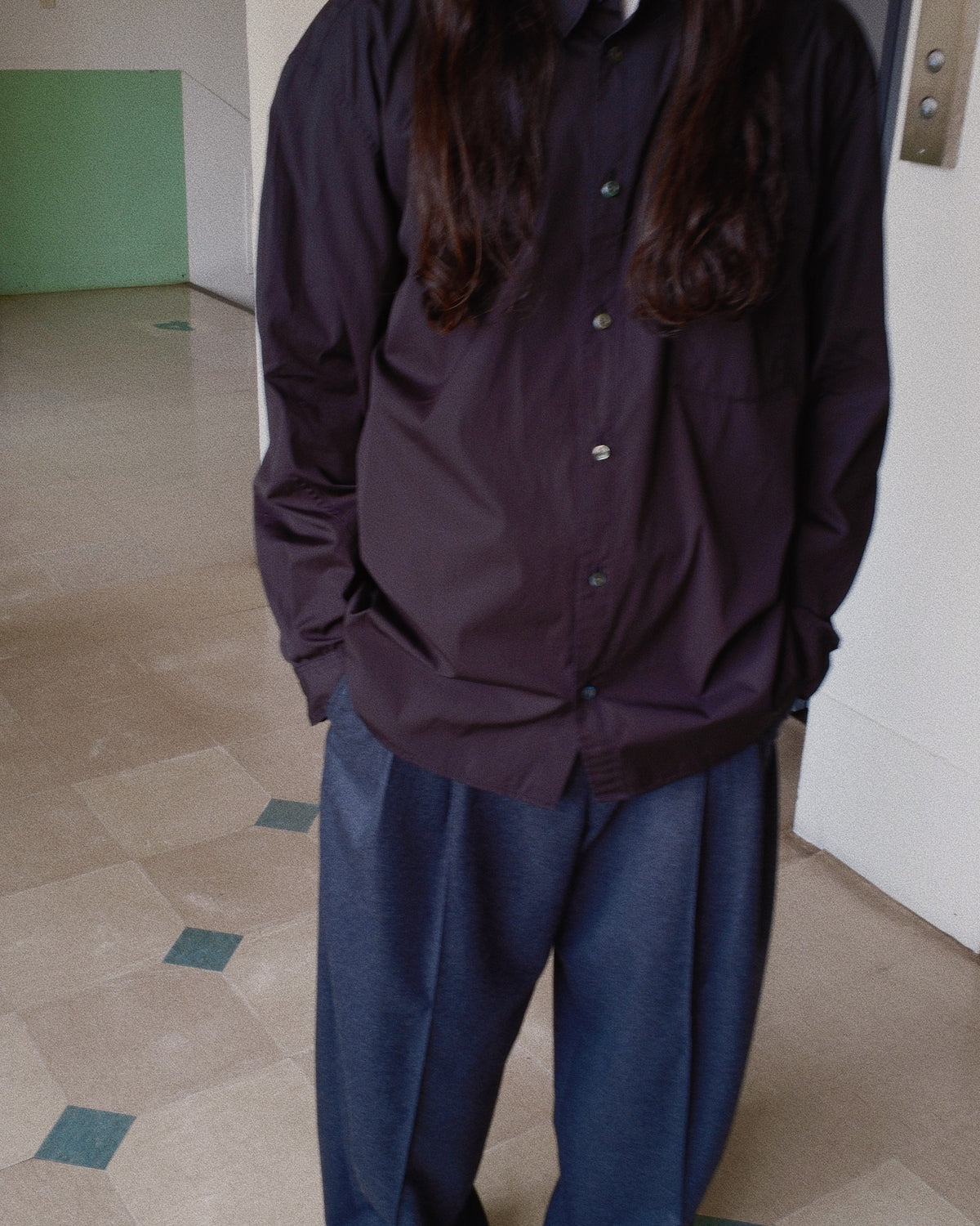 Washed Cotton Shirt Black