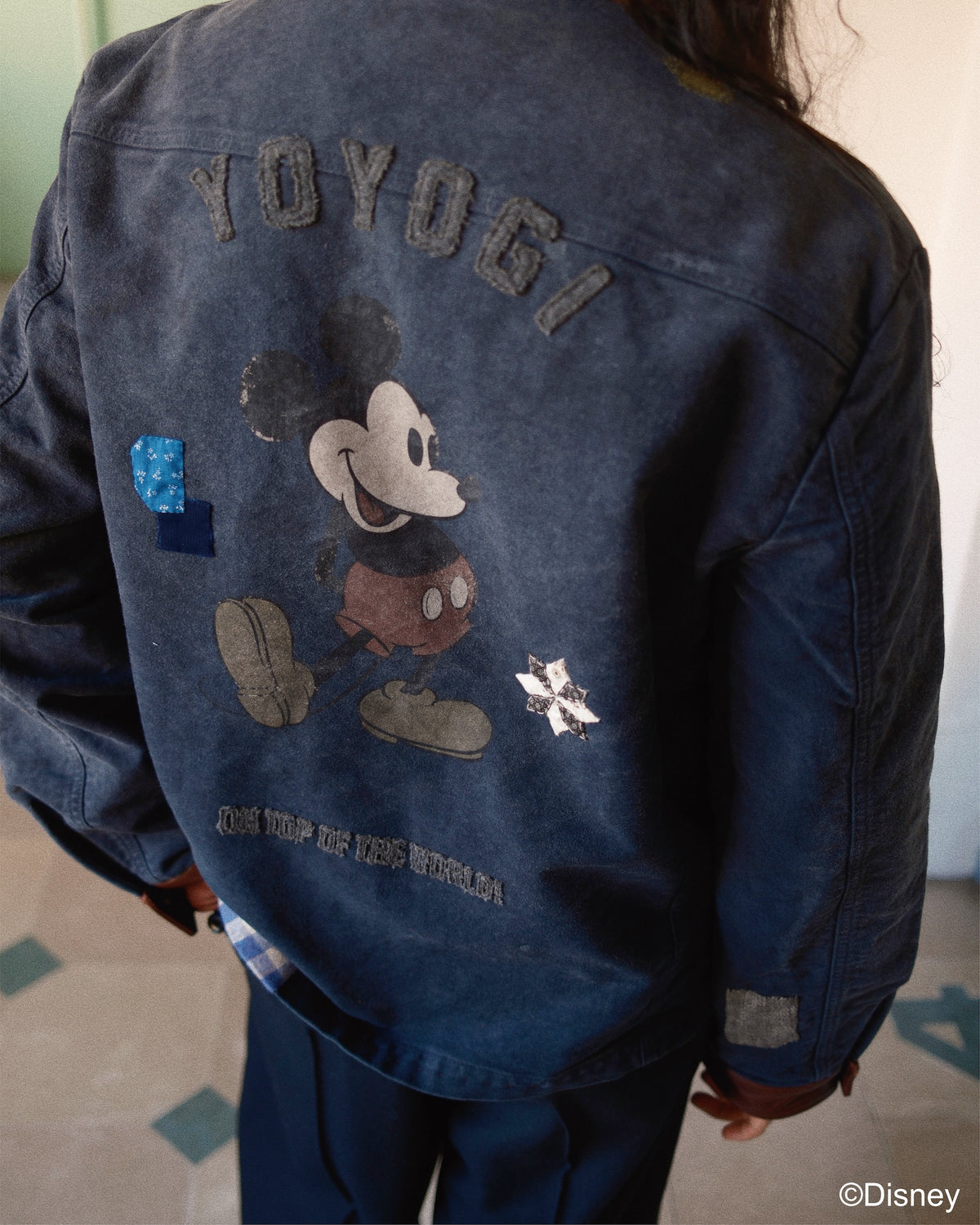 Vintage-finished work jacket  Black