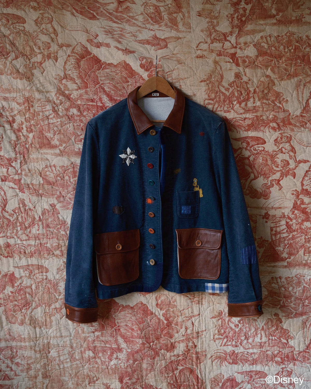Vintage-finished work jacket  Black