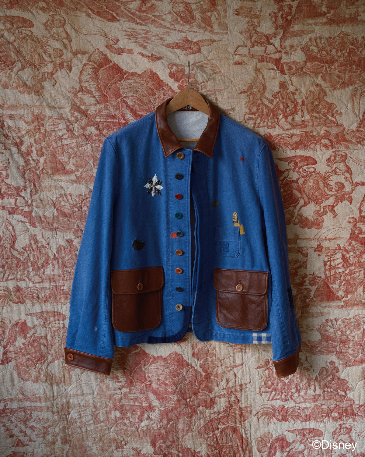 Vintage-finished work jacket  Blue