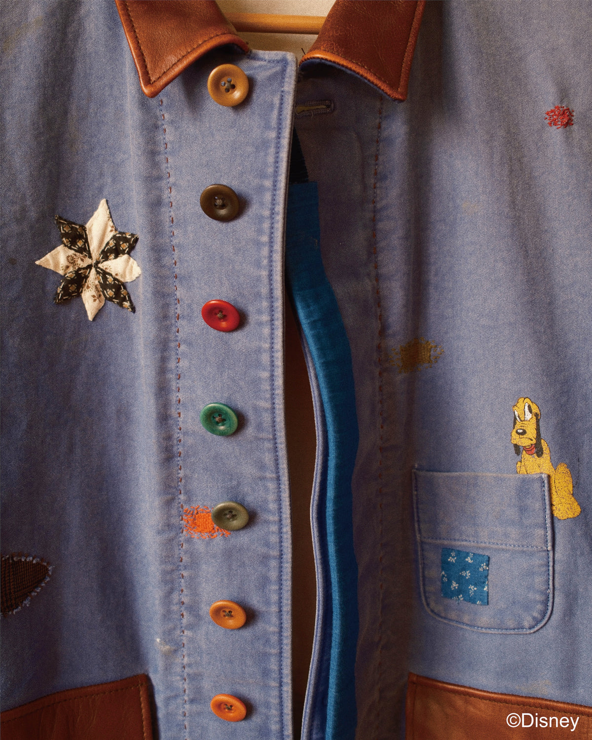 Vintage-finished work jacket  Blue