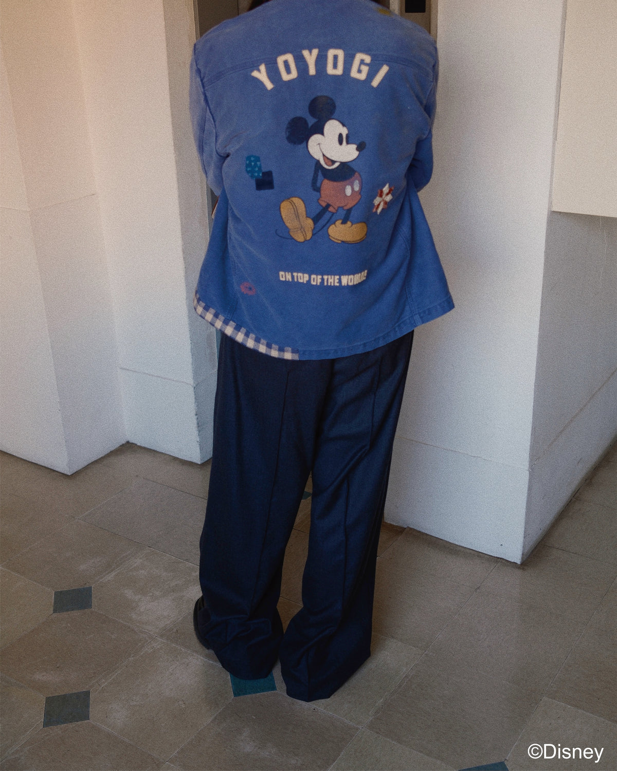 Vintage-finished work jacket  Blue