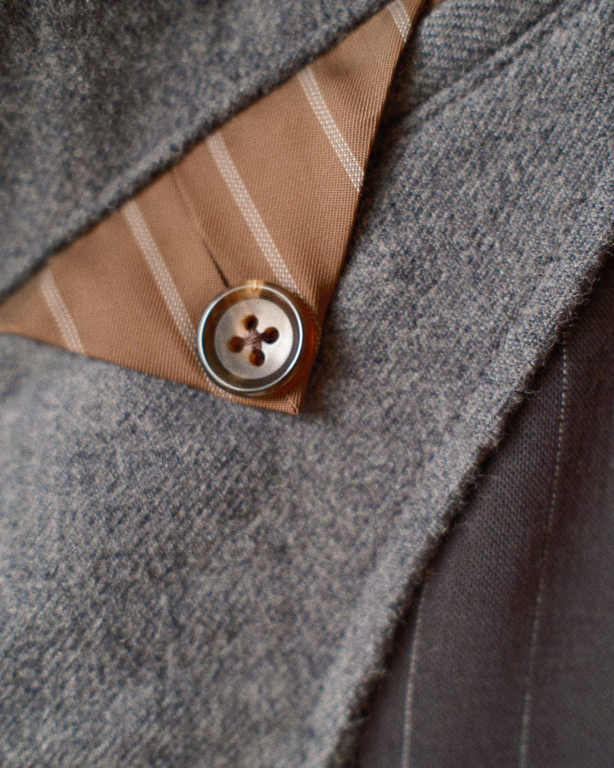 Combination boiled wool blazer Gray
