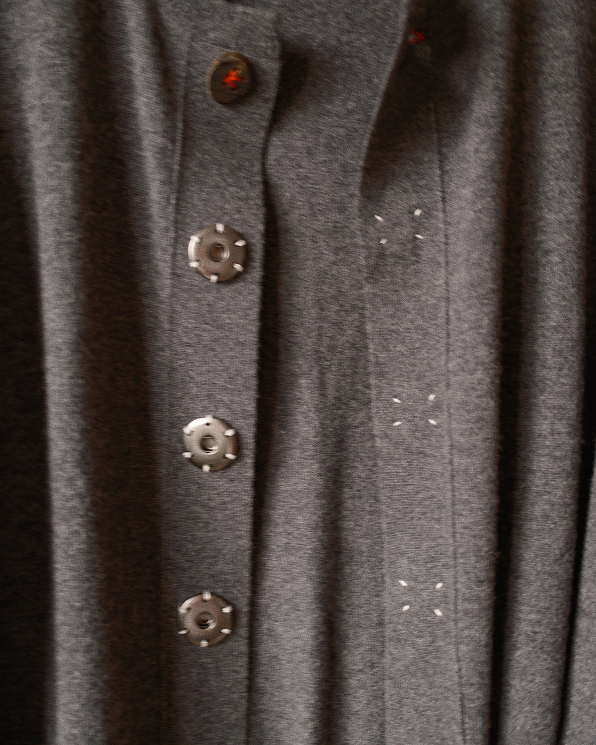 Wool knit cardigan Gray