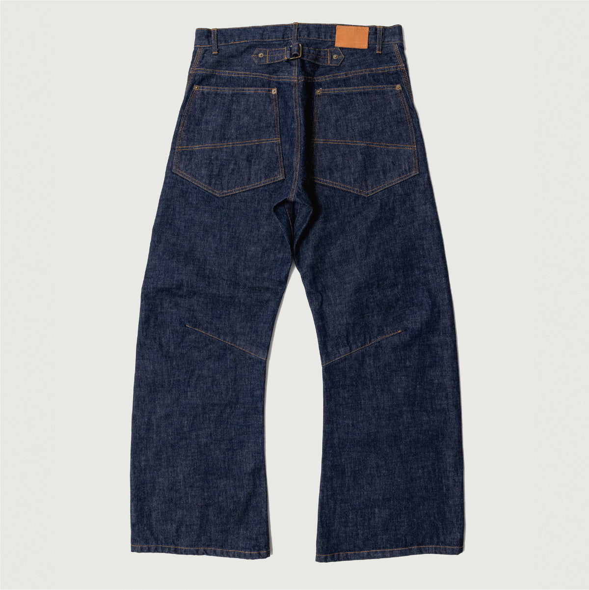 3D Cutting Denim Pants Indigo