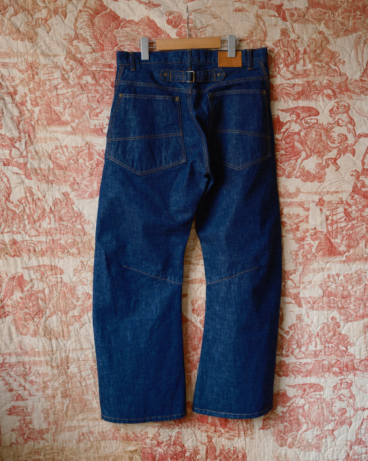 3D Cutting Denim Pants Indigo