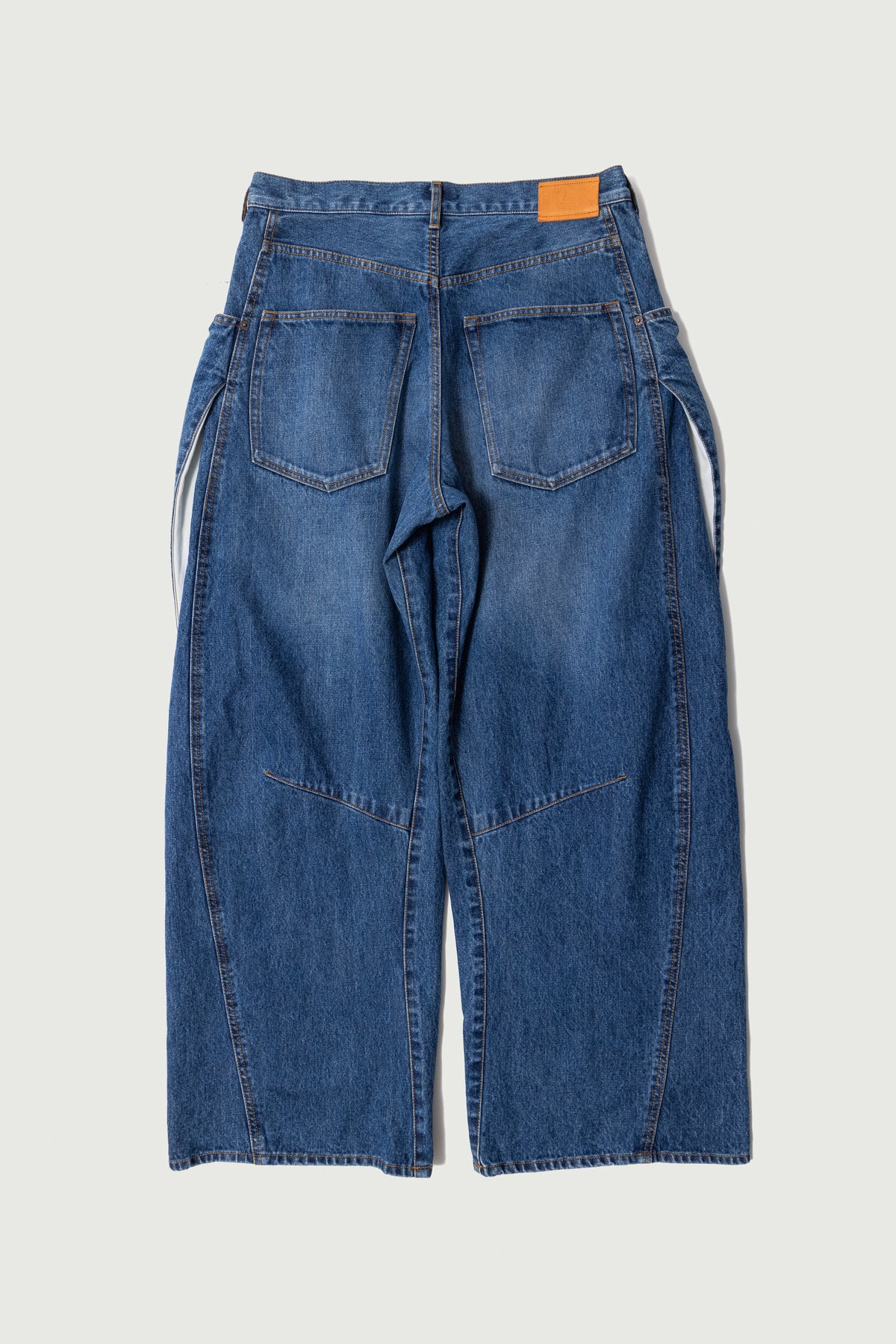 3D Cutting Denim Pants Indigo