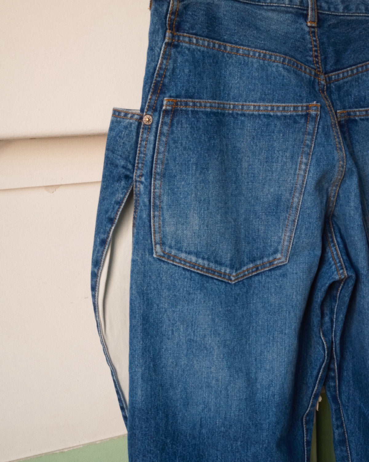 3D Cutting Denim Pants Indigo