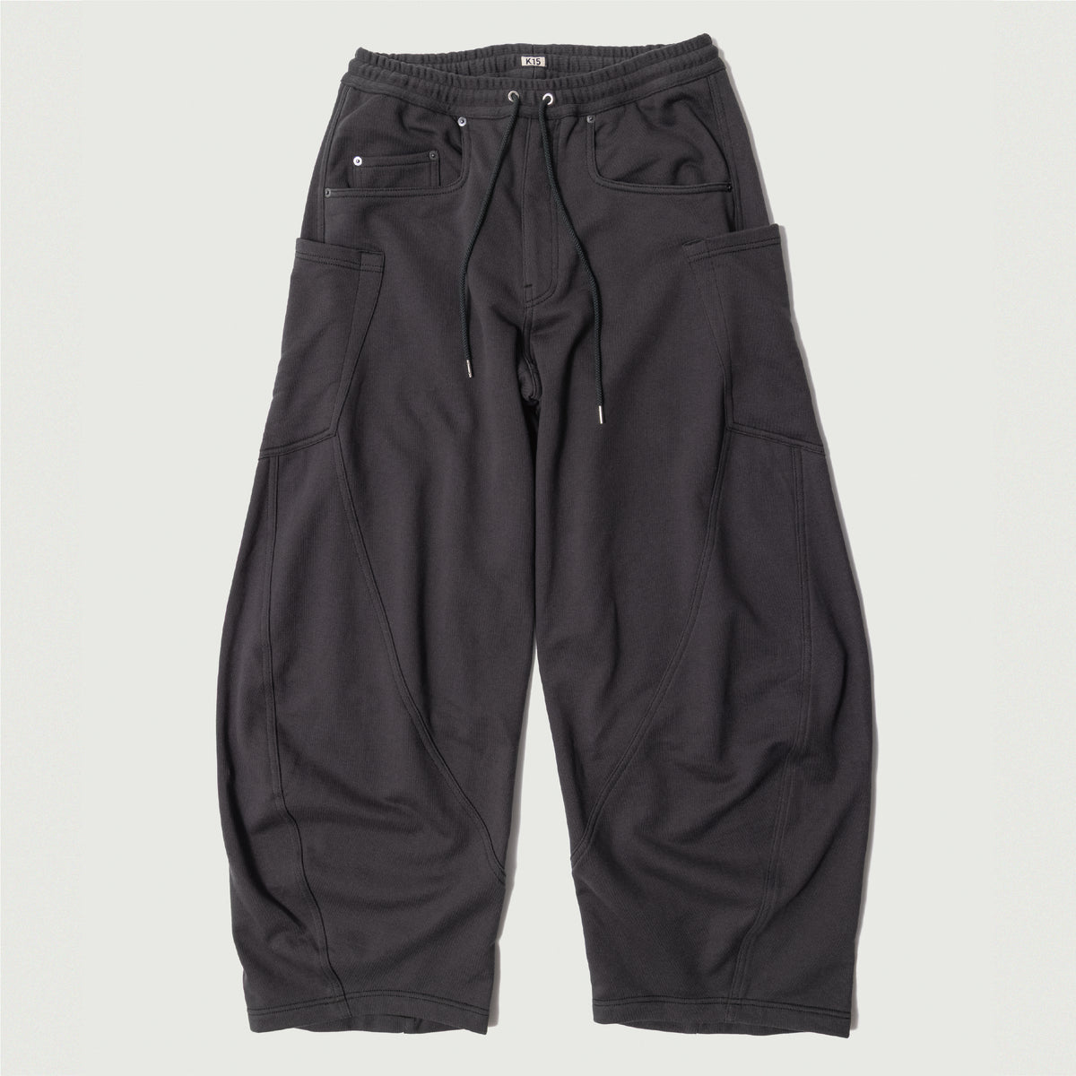 3D cutting sweat pants Charcoal