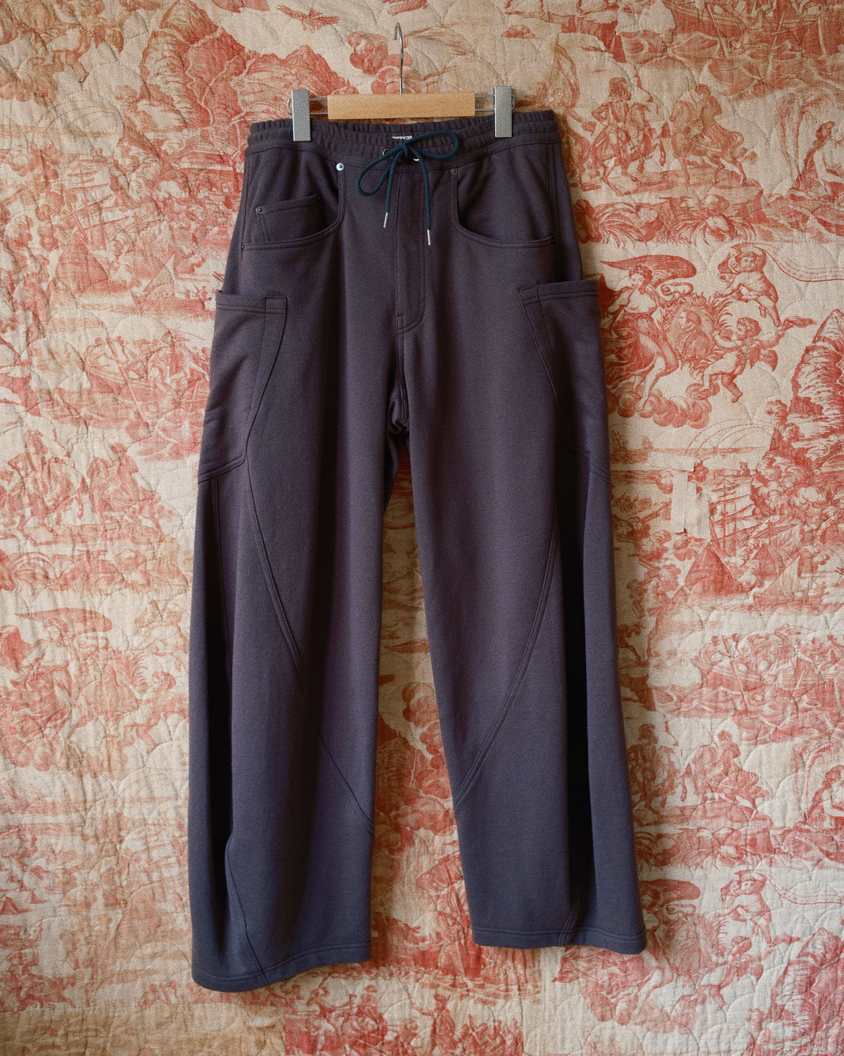 3D cutting sweat pants Charcoal
