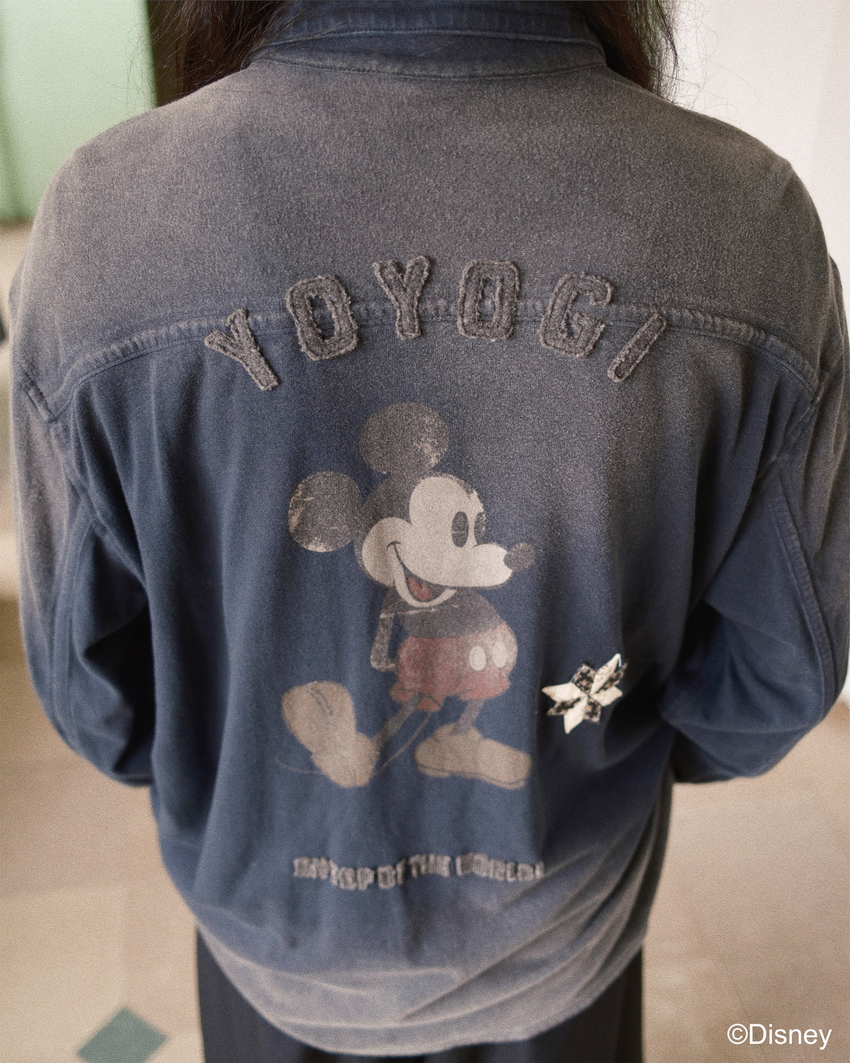 Faded work shirt Black