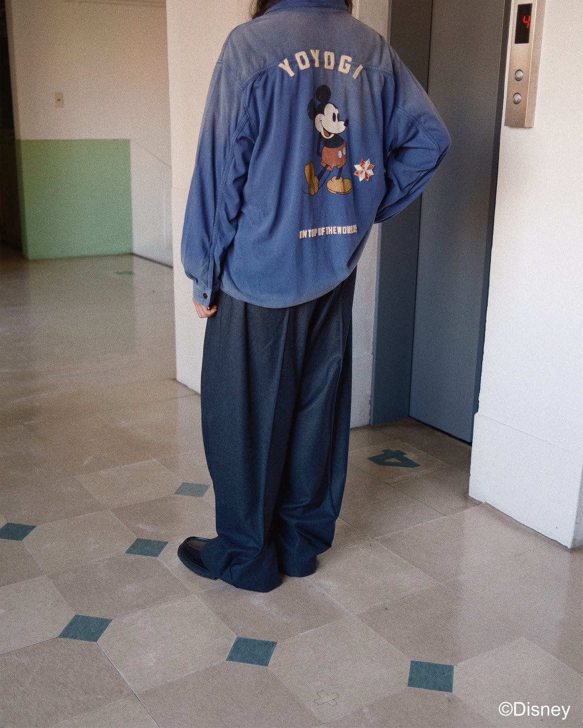 Faded work shirt Blue