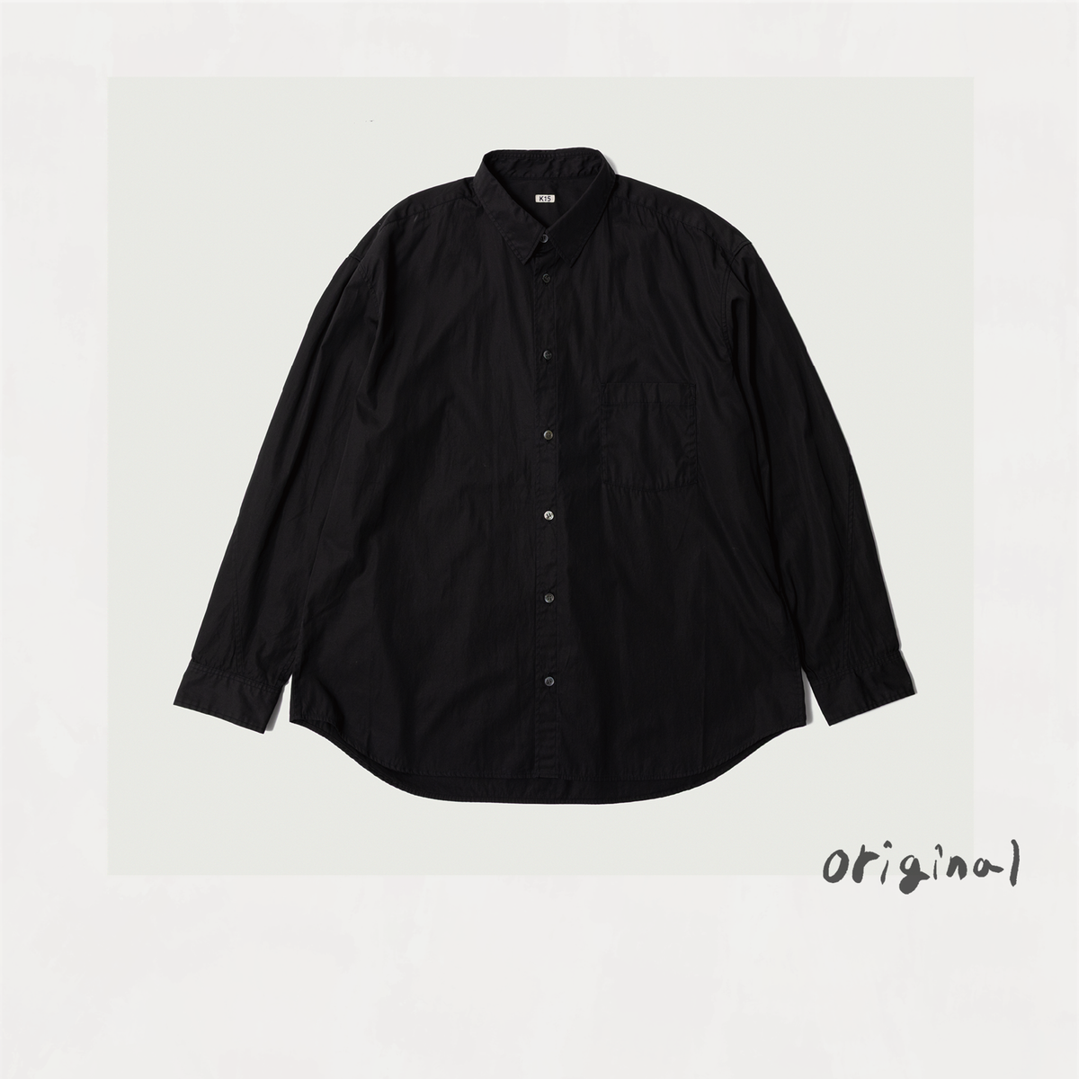 Washed Cotton Shirt Black