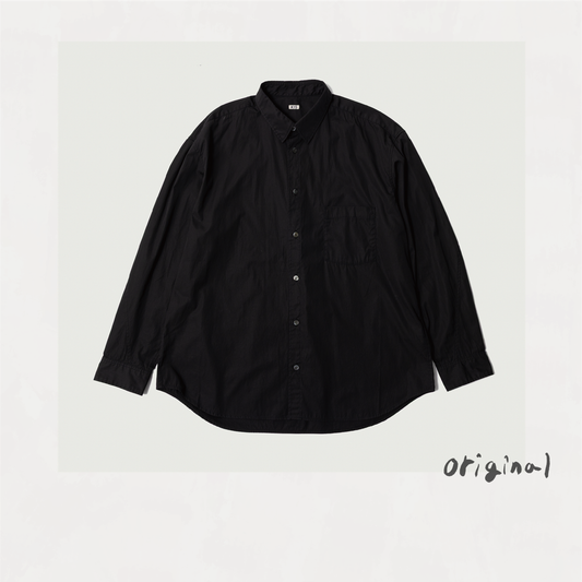 Washed Cotton Shirt Black
