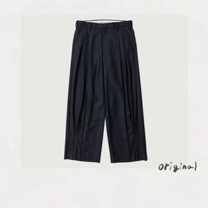 Tuck Pleats Pants Gray