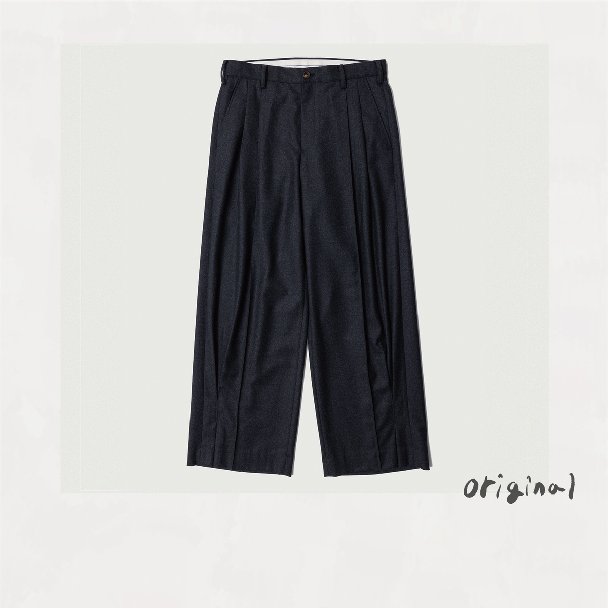Tuck Pleats Pants Gray