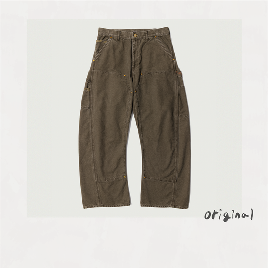 3D Cutting Painter Pants(P−10 Khaki)