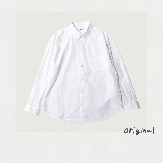 Washed Cotton Shirt White