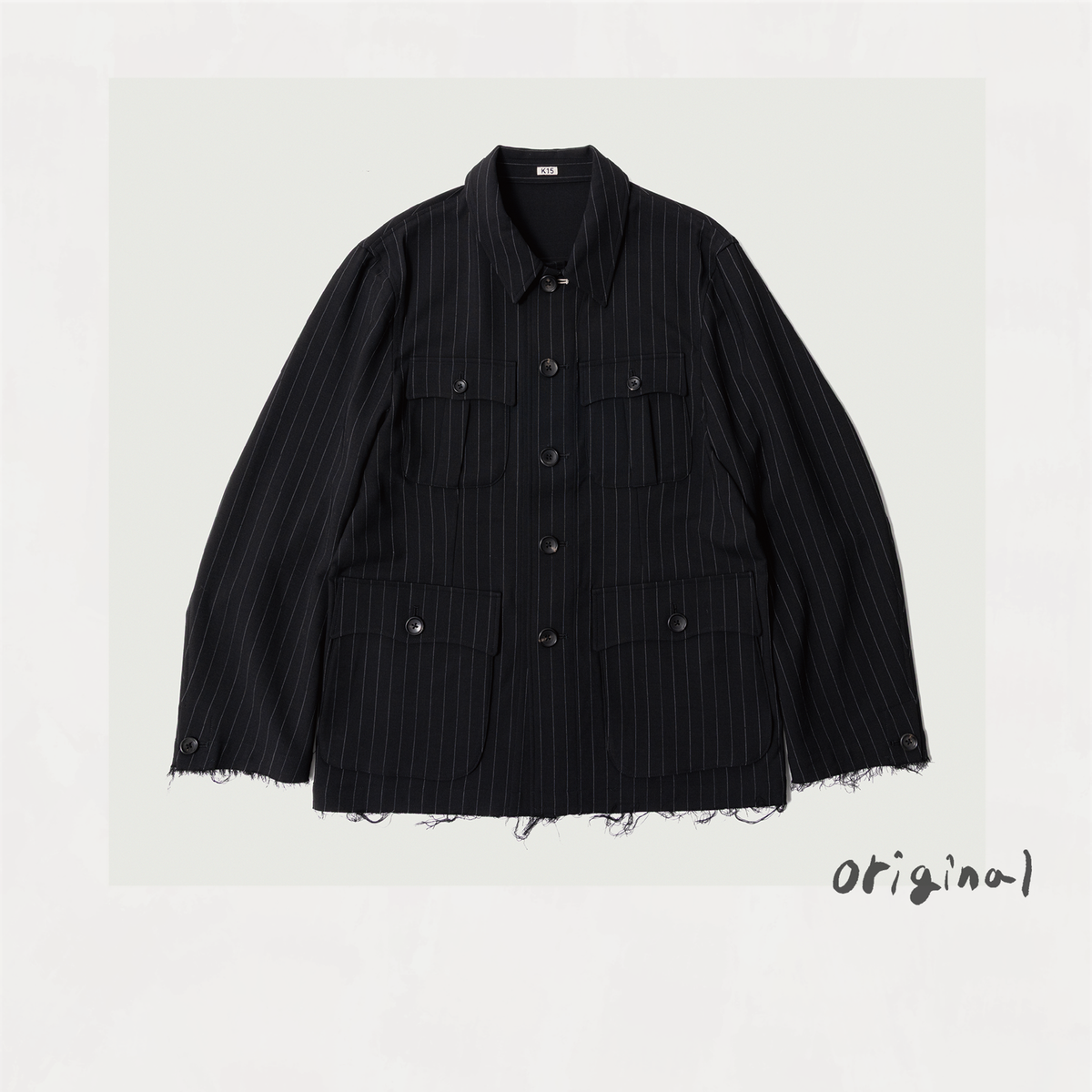 Bonded Wool Jacket　Black