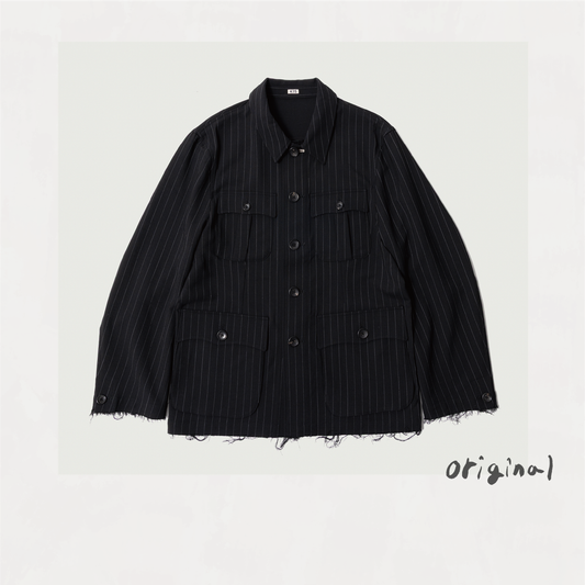 Bonded Wool Jacket　Black