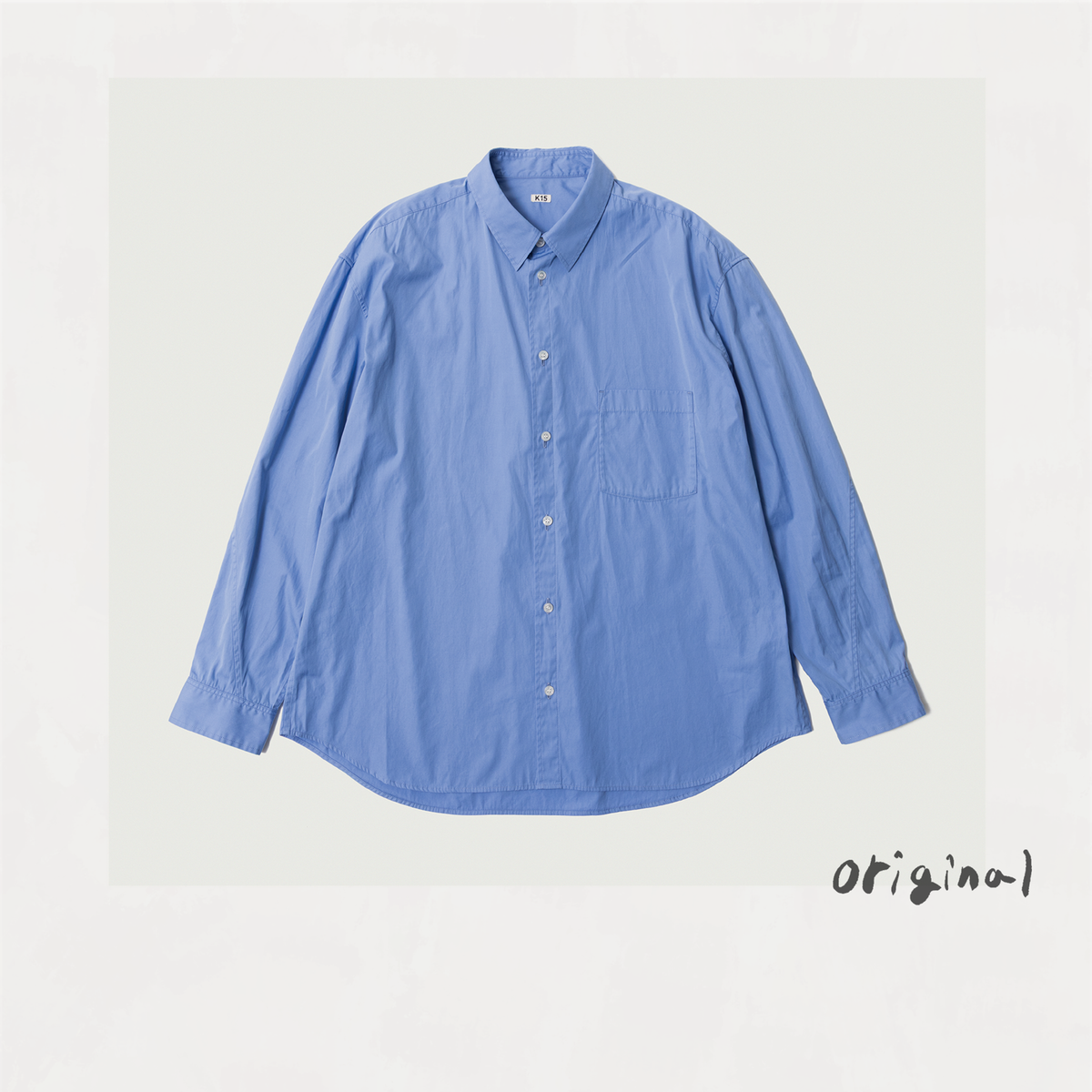 Washed Cotton Shirt Blue